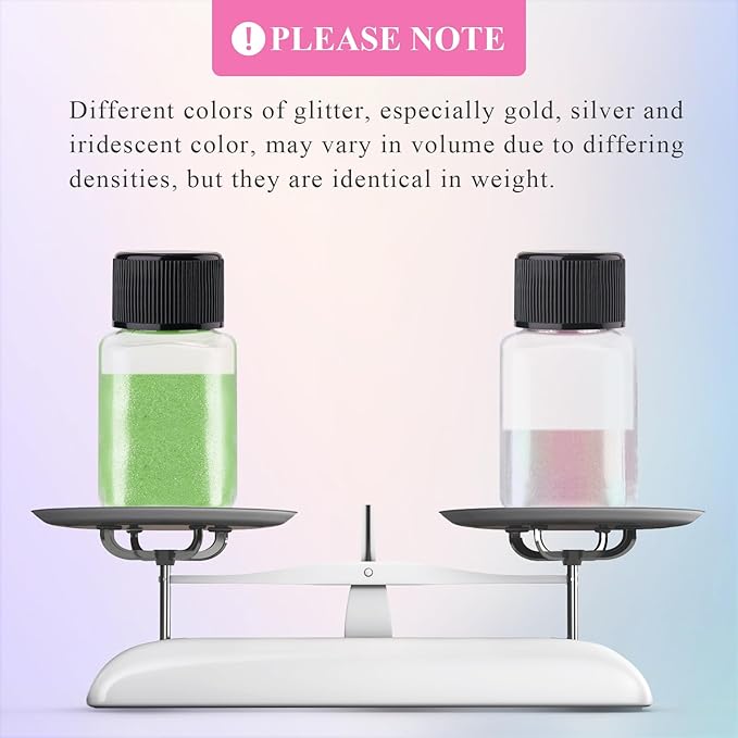 NiHome Edible Food-Grade Glitter Powder Glimmer Luster Dust Metallic Fancy Food Decorating Sprinkle Glimmery Dust for Drink Wine Beverage Cake Bakery Vegan Allergen-Free (Iridescent, 0.35oz/10g)