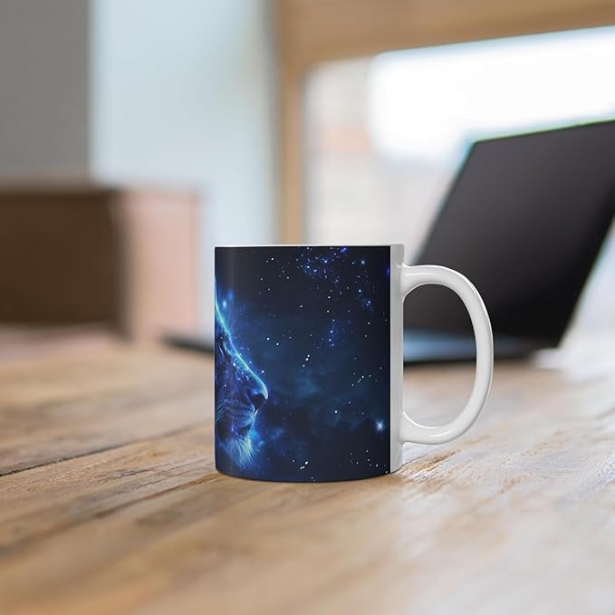 11 OZ Novelty Coffee Mugs - Christmas Gift (Lion Themed Mug)