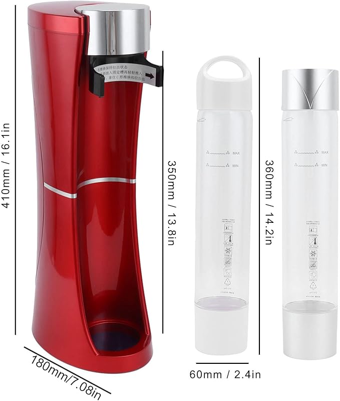 Topyond Soda Machine, Intelligent Water Carbonator, Fast Portable Sparkling Water Maker, Cocktail Maker Machine, for Coffee Shop and Home Use