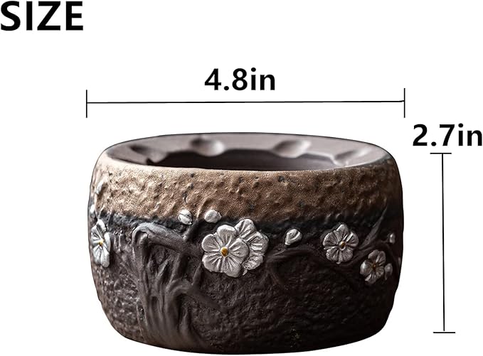 Teapot Warmer Matte Classic Retro Ceramic Universal Tea Warmer Stand Set with Candle Holder Japanese Style for Warming Tea, Coffee and Milk etc.