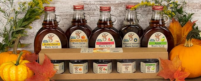 Dragonwood Flavored Maple Syrup (8 Fluid Ounces, Butter Pecan)