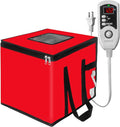 Foldable Proofing Box With Heater, 74l Large Bread Proofer with Temperature and Timer Controller, Zippered Sourdough Warmer for Bread, Pizza and Yoghurt Making,16.5 * 16.5 * 16.5in