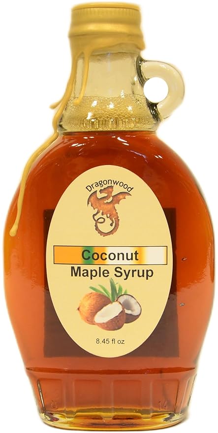 Dragonwood Flavored Maple Syrup (8 Flud Ounces, Coconut)