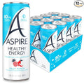 ASPIRE® Fruit Punch, Healthy Energy Drink 80mg Natural Caffeine, Zero Sugar No Carbs Keto Friendly, 12 Pack Green Tea Sugar Free Drink Low Caffeine Zero Calorie