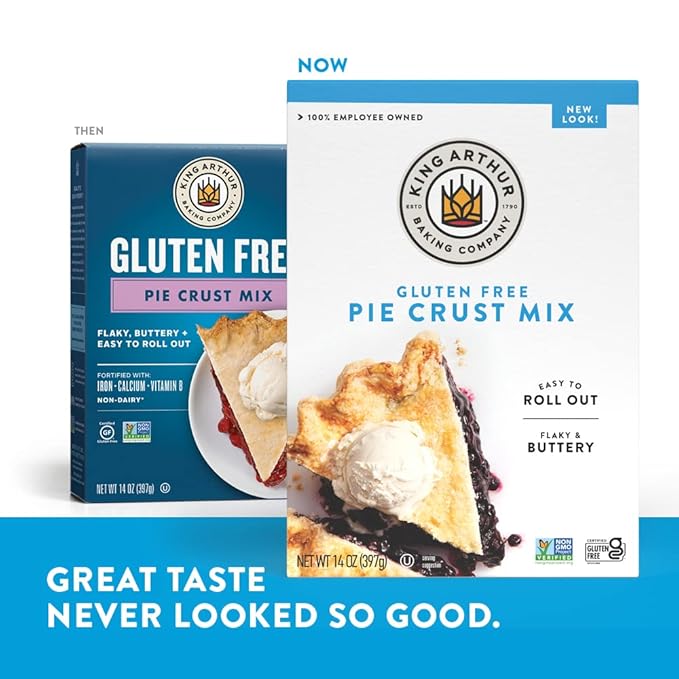 King Arthur Flour Pie Crust Mix, Gluten Free, 14 Ounce (Pack Of 6)