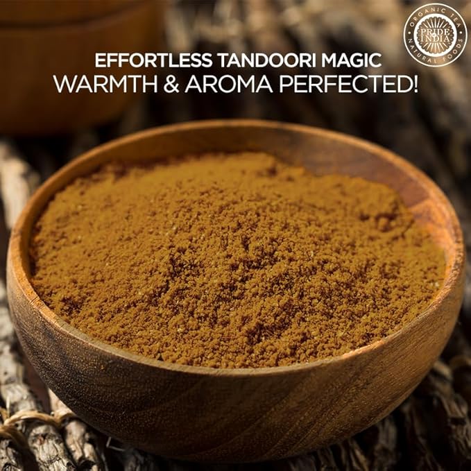 Pride of India – Tandoori Grill Masala – Blend of Exotic & Gourmet Spices – Ideal for Vegetable, Meat & Chicken Cooking – GMO Free – Easy to Use - 7 oz. Medium Dual Sifter Bottle