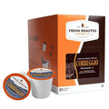Fresh Roasted Coffee, Correggio Italian Craft Artisan Blend, Dark Roast, Kosher, 24 Pods for K cup Brewers