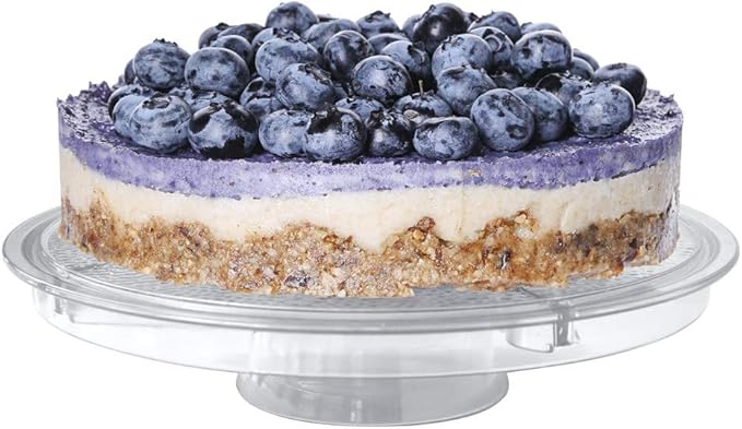 Cake Stand with Dome Cover, 6-in-1 Multi-Purpose Use, Cake Stand with Lid, Serving Platter, Punch Bowl, Desert Platter and More, BPA Free