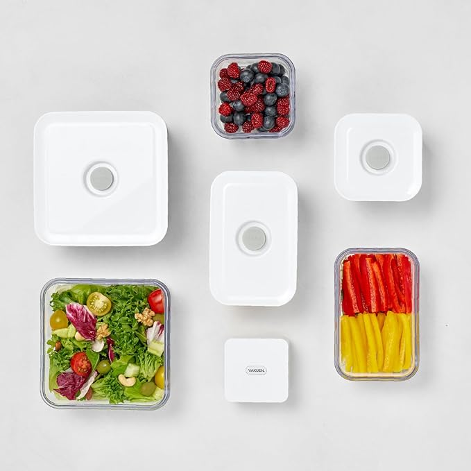 Premium Airtight Food Storage Containers, 3.28qt 1 Piece, Smart One-Click Seal Lid, No Hinges, Patented Double Silicone Lining, 100% Leak Proof, BPA-FREE, Dishwasher, Microwave Safe