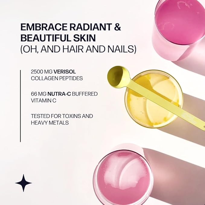Sparkle Wellness VERISOL Bioactive Hydrolyzed Collagen Peptides | Collagen Powder Supplement with Vitamin C for Skin, Hair & Nail Health | Skin Boost (Orange) [30-Serves]