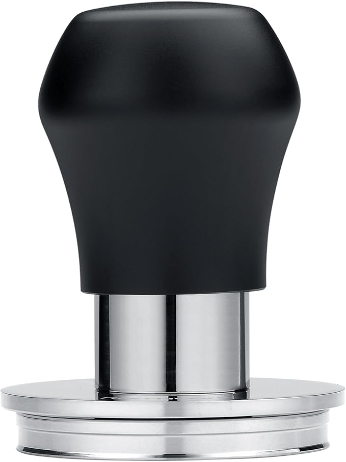 Normcore 51.5mm Coffee Tamper V4.1 Mini, Spring-Loaded Tamper with Click Feedback, Compatible with La Pavoni Professional PL, Europiccola EL, Black