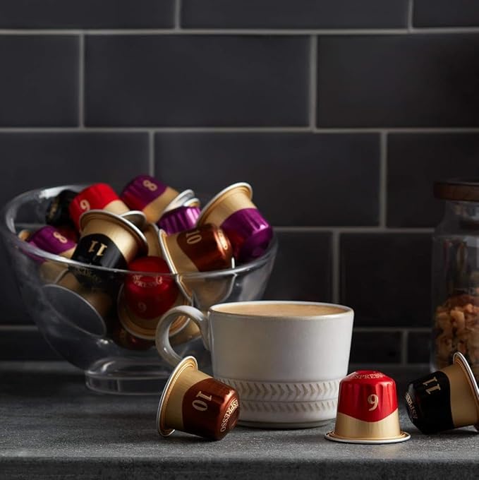Peet's Coffee, Medium Roast Espresso Capsules, Compatible with Nespresso Original Machine - Ricchezza Intensity 8, 100 Count (10 Boxes of 10 Espresso Capsules)