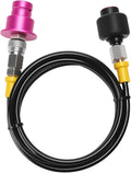 MEASUREMAN CO2 Adapter Kit with CGA320 Connector & 60-Inch Hose, Quick Connect Refill Adapter for Soda Makers/Soda Machines