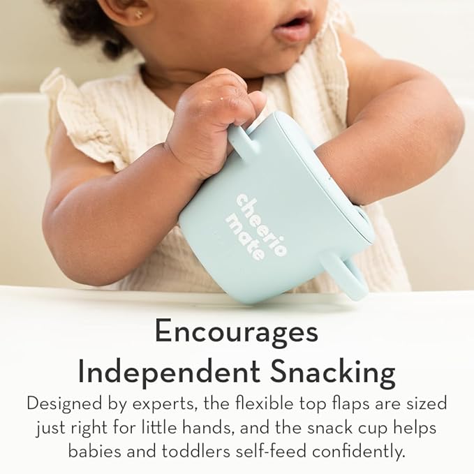 Bella Tunno Snack Cups for Toddlers, Silicone Spill Proof Food Container with Lid, Babies & Kids 6-12 Months, Snaccidents