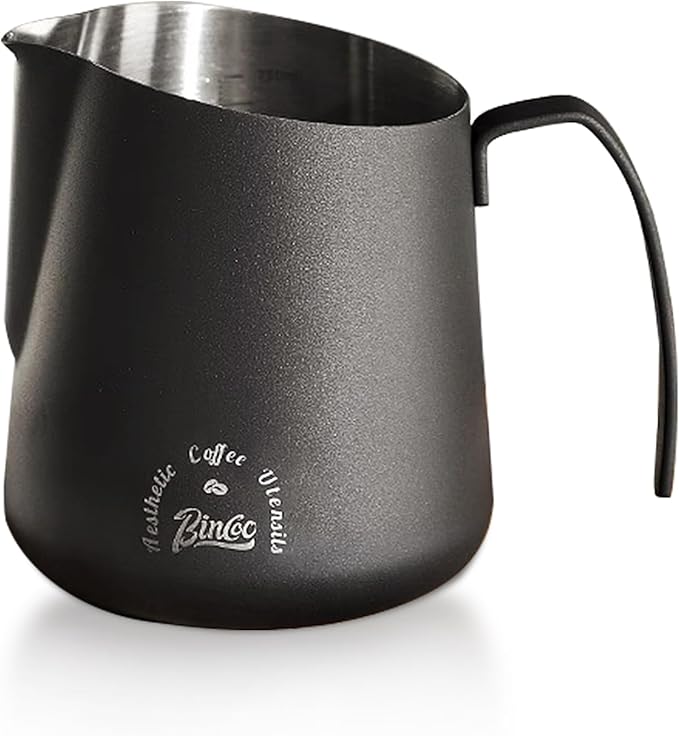 Milk Frothing Pitcher 750ML - Espresso Steaming Pitcher with Large Handle and V-Spout,Stainless Steel Milk Frothing Cup for Cappuccino, Latte Art,Coffee Machine Accessories