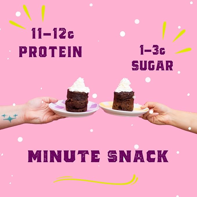 Sweet Logic Keto Dessert Mug Cake Mixes - Lemon Poppyseed - Low Sugar - Gluten-Free - Low Carb - Diabetic-Friendly Sweets - Natural Ingredients - High Protein - Delicious Keto Treats (4 Pack)