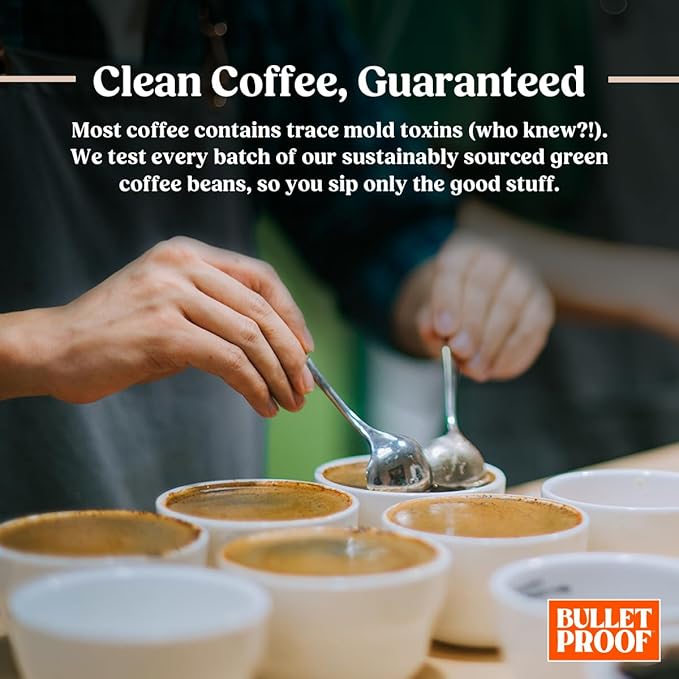 Bulletproof Original Medium Roast Whole Bean Decaf Coffee, 12 Ounces, Coffee Tested for Toxins, Packaging May Vary (Pack of 2)