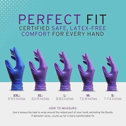 SafeWay Nitrile Gloves, 4000 Ct, X-Large, Powder-Free, Latex-Free, All-Purpose, Professional Disposable Gloves with Textured Fingertips for Medical Use, Food Prep, Cleaning, Tattoo & More