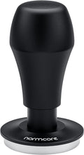 Normcore 51.5mm Coffee Tamper V4.1 with Click Sound Feedback, Spring Loaded Tamper With Stainless Steel Flat Base, Compatible with La Pavoni lever machine, Black