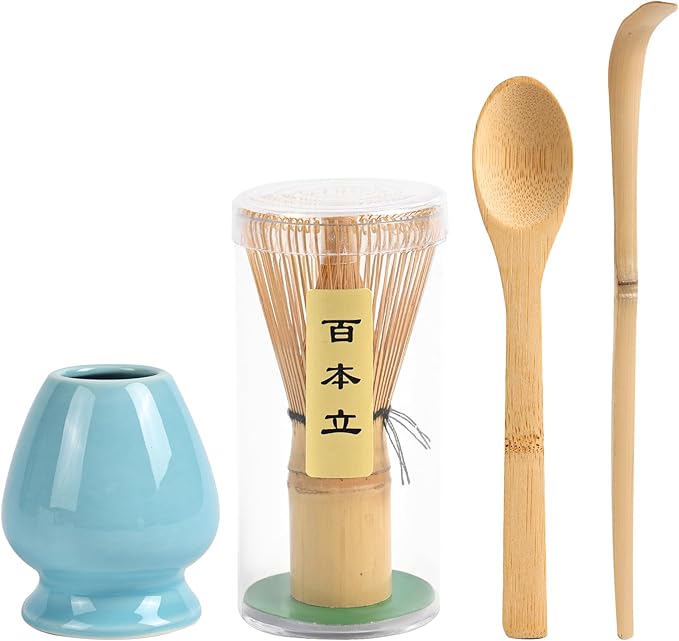 Matcha Whisk Set，Matcha Bamboo Whisk, Matcha Whisk Holder,Matcha Whisk And Stand,Tea Scoop