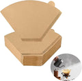 Cone Coffee Filters, 200pcs Unbleached Brown Paper, 2-6 Cup, Compatible with Hario V60 02, CHEMEX 3-cup Coffee Maker