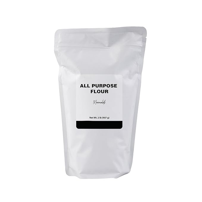 Minimalist All Purpose Flour, Ideal for Baking and Cooking, Packaged in a Refillable Bag (2 Pound)