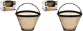 GoldTone Brand (Made in the USA) Reusable No.4 Cone Style Replacement Coffee Filter replaces your Cuisinart Permanent Coffee Filter for Machines and Brewers (2 Pack)