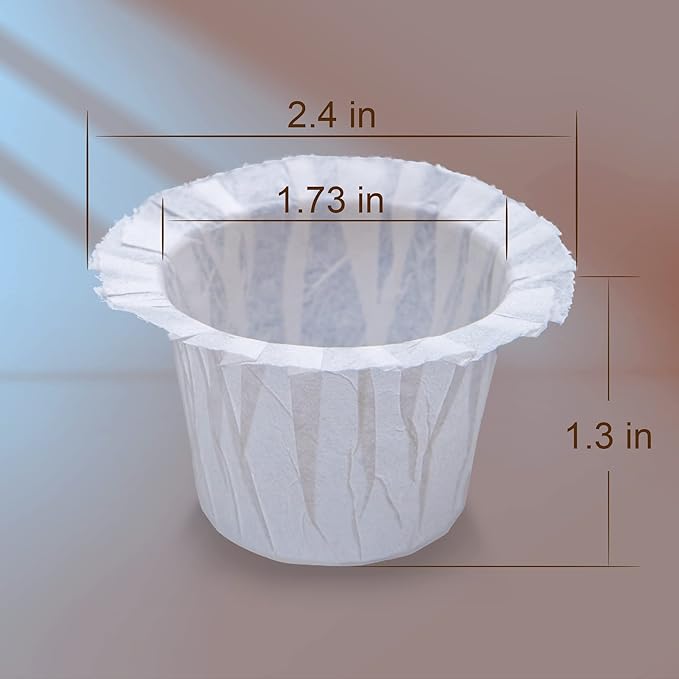 600 Count Disposable Paper Coffee Filters,Compatible with Keurig 1.0 and 2.0 Single Serve Brewers