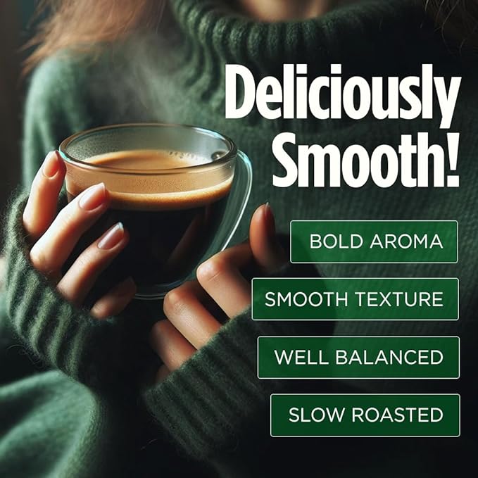 VitaCup Perfect Low Acid Coffee Beans, USDA Organic & Fair Trade, Mycotoxin Free, Dark Roast Guatemala Single Origin, Clean & Pure, Low Acidity, Whole Bean Coffee, 2 bags, 11oz each