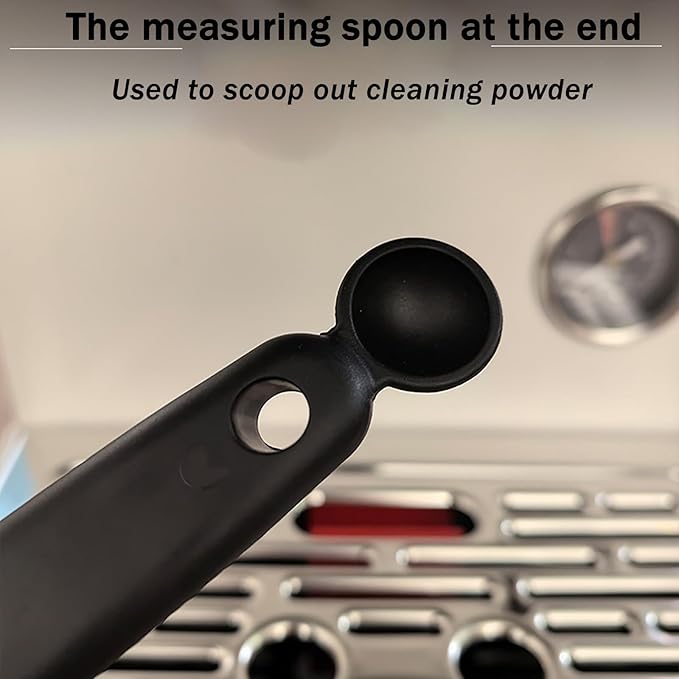 Espresso Cleaning Brush - Espresso Machine Group Head Cleaning Brush - Detachable 360° Silicone Cleaning Bristle Tools for Coffee Machine 58mm Grouphead