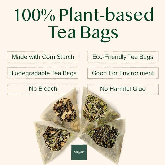 VAHDAM, Assorted Tea Sampler (15 Different Variety in Individually Wrapped Pyramid Tea Bags) Long Leaf Premium Teas I Teas Gift Set I Ideas for Tea Lovers | Gifts for Women & Men