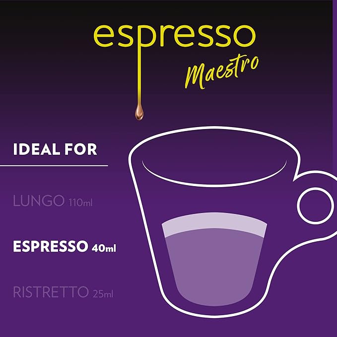Lavazza Espresso Maestro Intenso Aluminum Capsules Compatible with Nespresso* Original Machines, Medium-Dark Espresso Roast, Arabica and Robusta (60 Capsules)