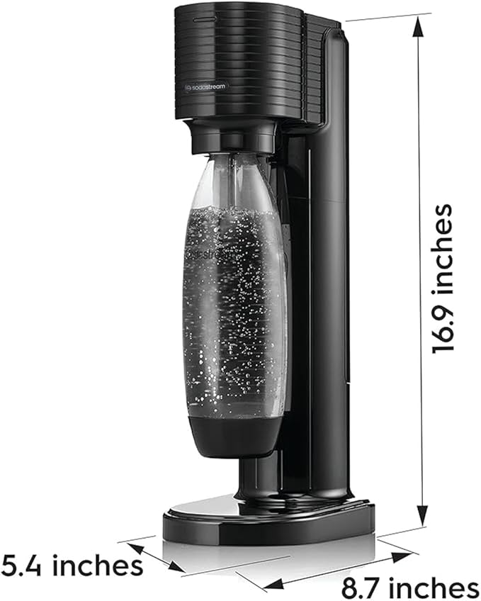 SodaStream Gaia Sparkling Water Maker, Black