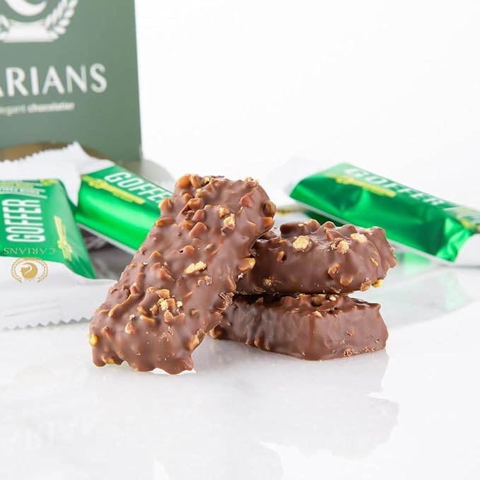 CARIANS One Bite Size Dubai Chocolate Wafers, 10 Pcs. Individually Wrapped Dubai Chocolate Wafers with Pistachio, Great for Gift Giving, Anniversary, Thanksgiving, Christmas