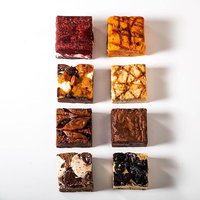 Brownie Points Box of 8 Brownies. Baked from scratch. Chocolate Fudge Brownies-Individually Wrapped