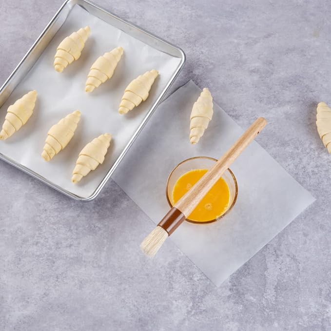 Restaurantware-Pastry Tek 1 Boar Bristles Pastry Brush, 11.8 Inches Buttering Tool â€“ Hardwood Handle, Built-In Hanging Hole, Wood Basting Applicator, Sturdy Ferrule, For Glazing And Basting