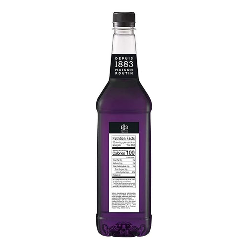 1883 Lavender Syrup for Drinks – Floral Flavoring Syrup for Coffee, Cocktails & Lemonades – 1 Liter Plastic Bottle – Made in France