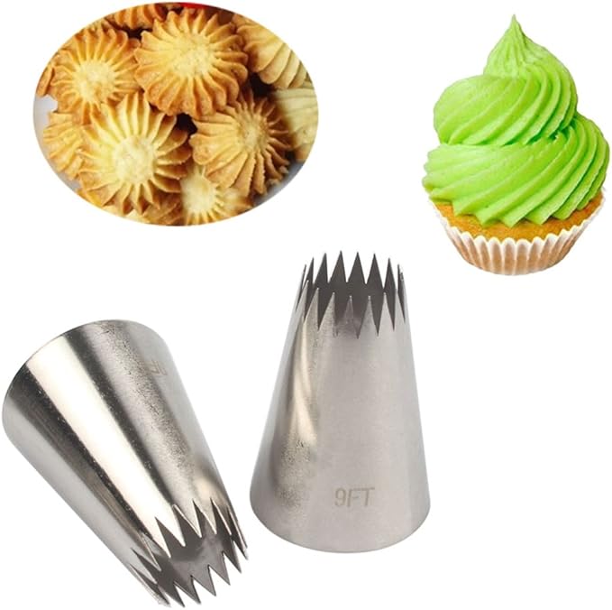 5 piece Stainless Steel Rose Flower Piping Tips Piping Nozzles Cake Decorating Supplies Cookies Cupcake Icing Decorating Supplies Decorating Kits Frosting Icing Tips Baking Set Tools #2