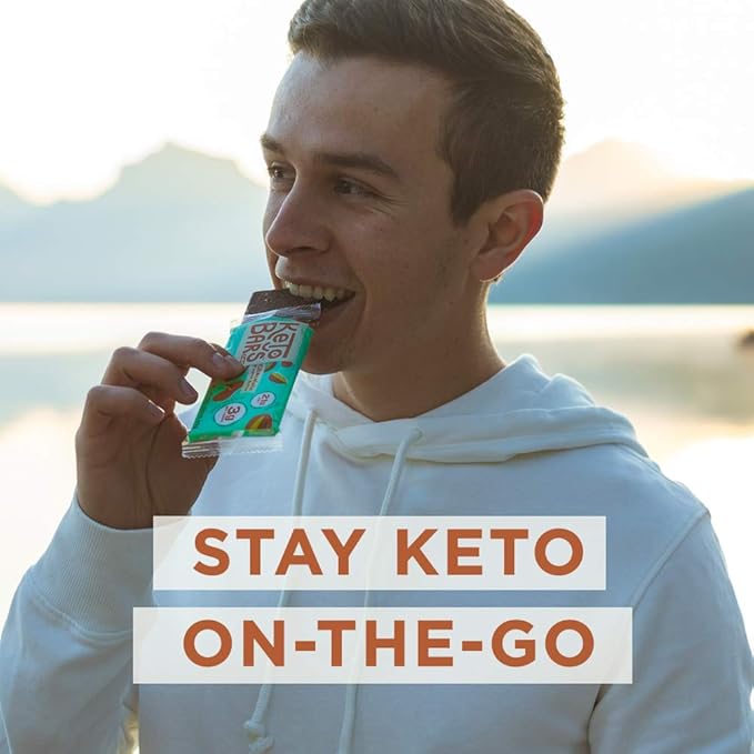 Keto Bars The Original Keto Snack Bar, Gourmet Simple Ingredients Low Carb, No Sugar, Rich in Ketogenic Fats, The Perfect KetoBars Snacks for Keto Diet Food Products (12 Pack, 1.65 oz)