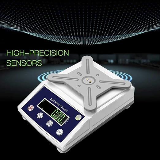 Hochice High Precision Lab Gram Counting Scale Scientific Analytical Laboratory Balance Digital Electronic Scale Jewelry Scales 1000gx0.01g Accurate with RS232 Port