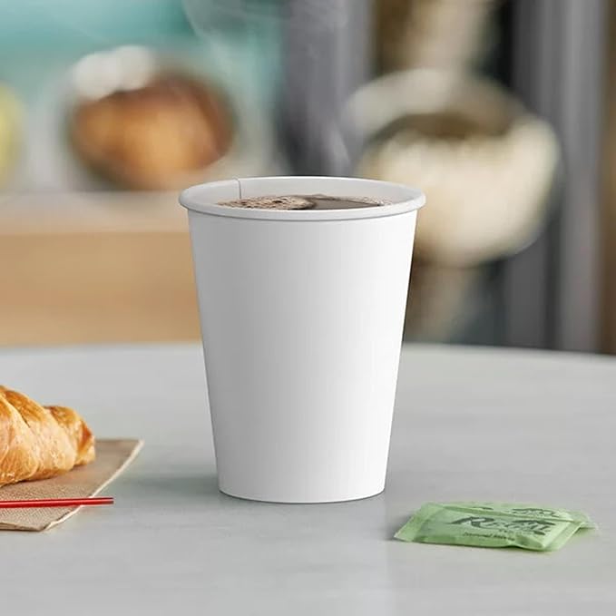 Paper Cups 12 oz 1000 Pack for Coffee & Tea Made in USA | Bulk 1000 Count for Home, Office, Restaurants & Parties | Recyclable Disposable 12 Ounce To-Go Cups for Hot Drinks