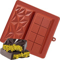 HABP GLOBAL 1 inch Chocolate Bar Mold, Silicone Deep Mold Ideal for making Homemade Stuffed Dubai Pistachio Chocolate,