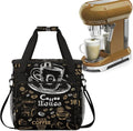 cfpolar Coffee Maker Storage Bag, Waterproof Travel Carrying Storage Tote Bag Organizer Case, Compatible with K-Mini or K-Mini Plus, And Suitable for Other Accessories， With Pockets for K-Cup Pods