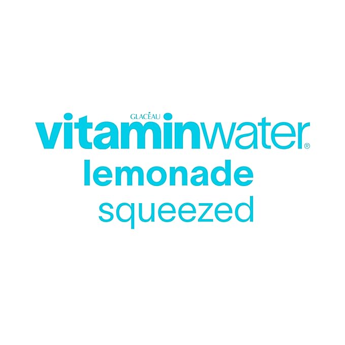 vitaminwater Zero Sugar Squeezed Lemonade Nutrient Enhanced Flavored Water Beverage, 20 fl oz Bottles, 12 pack