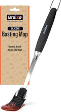 Grill Basting Mop – Silicone BBQ Basting Brush for Cooking, Oil & Sauce Brush for Grilling, Heat-Resistant Baster Brush, Dishwasher Safe Grill Mop for BBQ, Smoking, Roasting