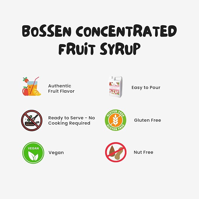 Bossen Concentrated Syrup_5.5 lb (Raspberry)