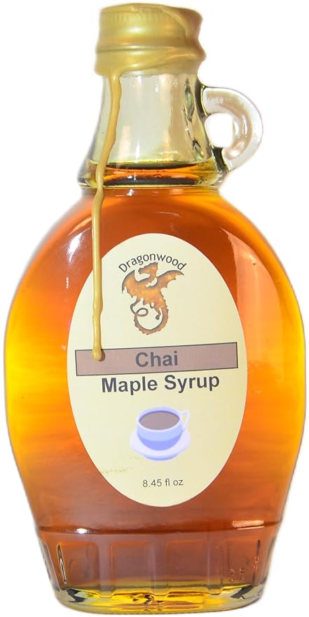 Dragonwood Flavored Maple Syrup (8 Fluid Ounces, Chai)