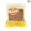 Nadel - Naturally Delicious Banana Nut bread, 24 Pack, Fresh Bananas, Crunchy Walnuts, Lunch snack breakfast bars Natural fresh brand, Cake Slices