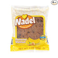Nadel - Naturally Delicious Banana Nut bread, 4 Pack, Fresh Bananas, Crunchy Walnuts, Lunch snack breakfast bars Natural fresh brand, Cake Slices