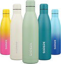 BJPKPK 25oz Insulated Water Bottle Double Wall Vacuum Insulated Stainless Steel Water Bottles for Spots Keep Cold and Hot,Macaron Green